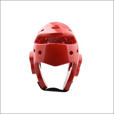 China Red Flexible Taekwondo Helmet Face Shield With Nylon Strap for sale