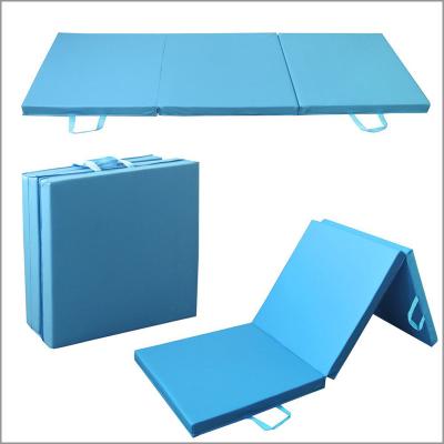 China Carrying Handles Tri - Fold Thick Exercise Mat For Tumbling MMA Martial Arts for sale