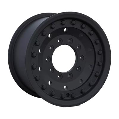 China 20 Inch F550 1 Piece Wheel Rims Matte Black Heavy Duty Truck Special Vehicle for sale