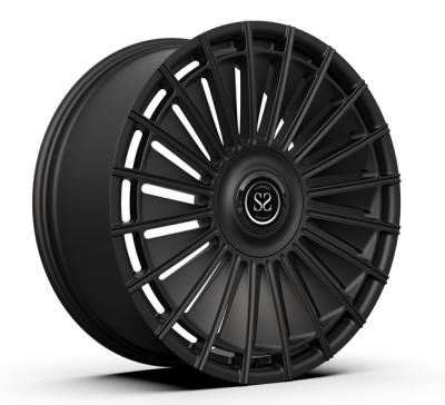 China 22inch 22x9.5 Monoblock Forged Rims Satin Black Floating Caps Land Rover Range Wheels for sale