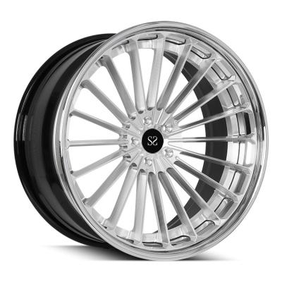 China 21x10 21x12 3PC Forged Aluminum Alloy Wheels Polish For C6 Corvette Z06 for sale