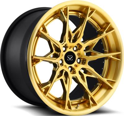 China 18 19 20 21 22 Inch 5x130 Black Machine Face Audi Q7 Wheel 3 Pc Rims Forged Alloy A6061 T6 Styling Wheels for sale