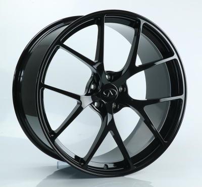 China 21x9J Gloss Black 1-PC Forged Lexus Wheels Made of 6061-T6 Aluminum Alloy for sale