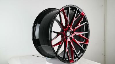 China el borde forjado rojo escalonado pulgada de la rueda de la llama 21*10 cutomize el diseño para el Benz en venta