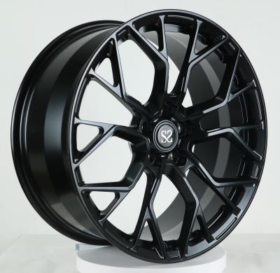 China 20 inch staggered 5*112 black milled forged alloy wheels for McLaren for sale