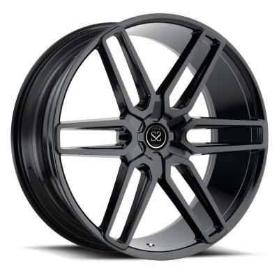 China 20x10 inch black milled custom forged monoblock alloy wheel chrome rims for sale