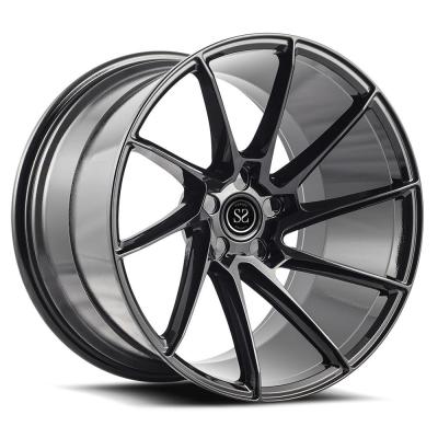 China 5x120 5x112 19 20 21 22 inch 1 piece aluminum alloy forged wheels rim for sale