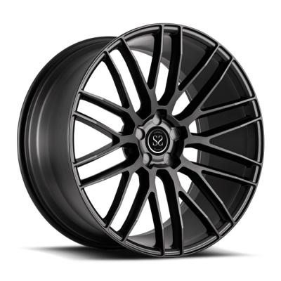 China luxury sport passenger cars hyper silver black forged monoblock rims wheels for jaguar for sale