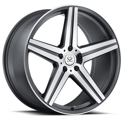 China 5*114.3 gray machine face customs 1 piece forged alloy wheel rim for Lexus for sale