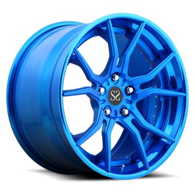 China 2-PC Forged Aluminum Alloy Rims For Ford Mustand / 22 inch Customized Aluminum Alloy Wheels Rims for sale