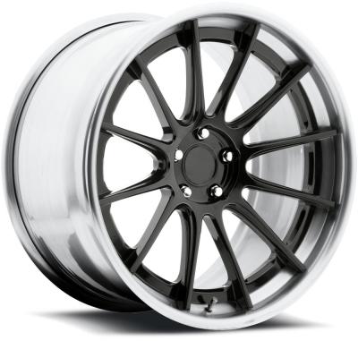 China gloss candyblack-brushed gloss clear stepped and flat lip 18 inch 19 inch 5x112 cars wheels for sale