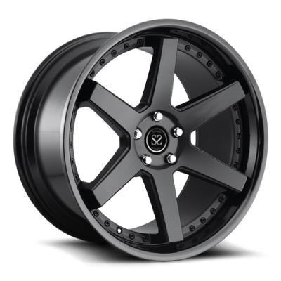 China 2-piece forjó al proveedor de la rueda de coche fabrica todo el tipo de aleación de aluminio del borde 5x112 6061-T6 de la rueda del mercado de accesorios en venta