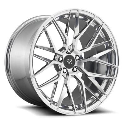 China Ally Rims  22 Gloss Black Customized Alloy Rims For Ferrari 458  / 21inch 2-PC Forged Rims for sale