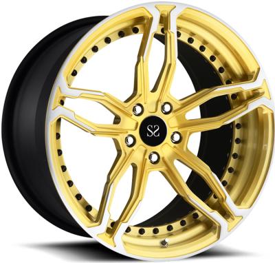China Customized 2-PC  Forged Alloy Rims Wheels For Audi RS4  / 22inch Rims Aluminum Alloy RIms for sale