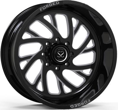 China Gloss Black Machined Customized 4x4 Wheels/ 20X12 ET -44 4x4 Off Road Rims for sale