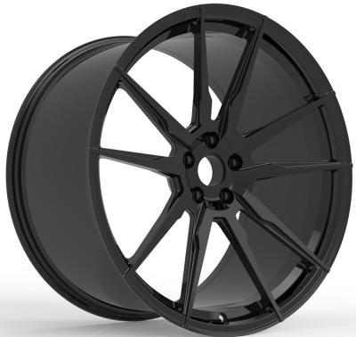 China 2-piece Forged Wheels Customized Gloss Black 19 20 21 22 and 23 Inch Staggered Car Rims For Ferrari 458 Alloy Rims for sale