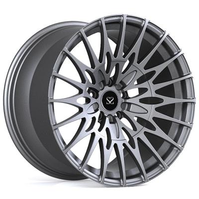China Custom Gun Metal 20 21 Inch 1-Piece Forged Alloy Rims For Ford Mustang 5x114.3 for Ferrari 488 for sale