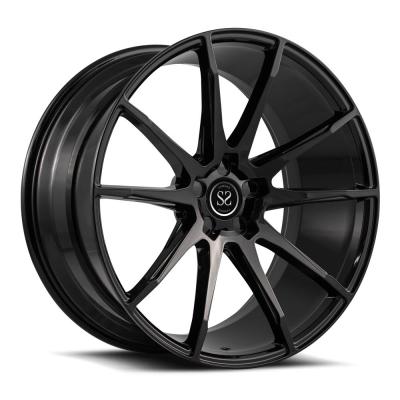 China 22 Inch Polish 2 Piece Forged Rims For Camaro Black for sale