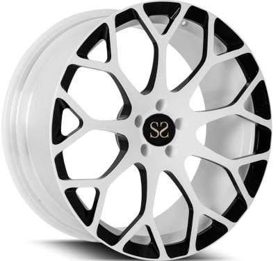 China 20 Inch 1- Piece Forged Weheel Rims For Audi RS7 5x112 White and Black for sale