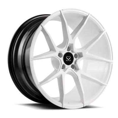 China 21 Inch Hyper Silver 1-Piece Forged Wheels With 5x130 Made of 6061-T6 Aluminum Alloy For Porsche 991 For 991 Porsche for sale
