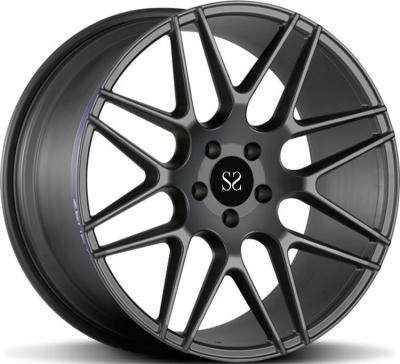 China Custom Brush 1- Piece Forged Alloy Wheels For Porsche Cayenne With 5x130 Staggered 18 and 19inches for sale