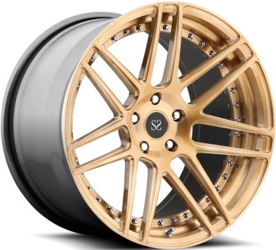China Classical Staggered  22inch 2-Piece Forged Wheels For Auid RS6 5x112 for sale