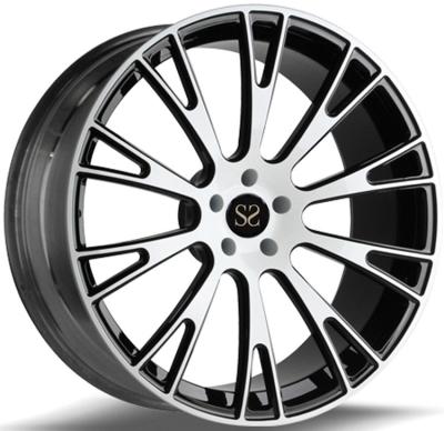 China Hyper Black Forged One Piece Wheels A6061-T6 Aluminum Alloy for sale