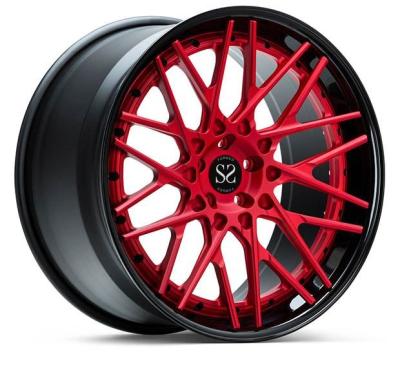 China Staggered 2 Piece Forged Wheels Deep Concave Lip Rims Jant for sale