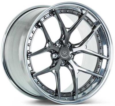 China Custom Painting 3 Piece Forged Rims For Mercedes Benz 5x112 19 20 21 and 22 inches for sale