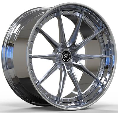 China 2 Piece Polish A6061 T6 Alloy Wheels 20 X 9 For Audi RS5 5x112 for sale