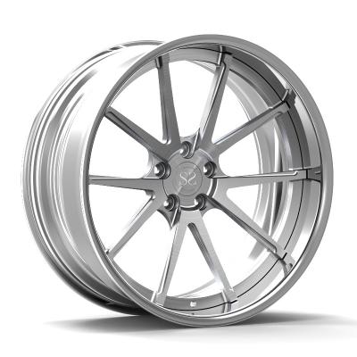 China Staggered 21x9 Front 21x11 Rear 2 Piece Forged Wheels For Mercedes Benz Cl 500 for sale