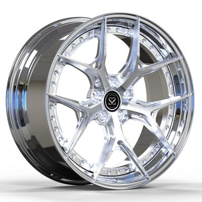 China 21 Inches Audi Rs6 139.7mm Pcd Two Piece Forged Wheels for sale