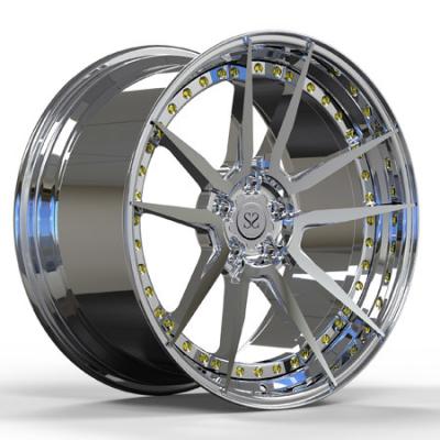 China Polished Super Concave 21 Inches GTR Forged Wheels 5x120 2 Piece Wheels for sale
