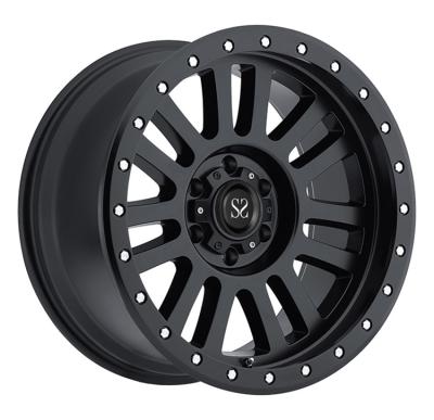 China Custom 18 19 20 and 21  inch  6 X 139.7 Big Lip Black Forged Alloy Wheels For Toyota Hilux for sale