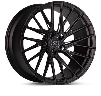 China 139.7 Pcd 21 Inches Toyota Land Crusier 2- Piece Forged Wheels All Black for sale