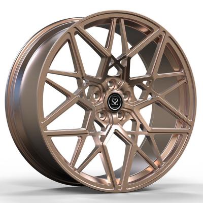 China 18 Inch Ford Mustang Bronze Forged Wheels 5x114.3 Matt Bronze 1-PC Rims for sale