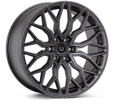 China Gloss Black 1Piece Rims Forged Wheels Machined For Forged Mustang　 for sale