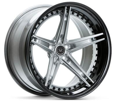 China A6061 T6 Alloy 3 Piece Wheels Customized For Luxury Car for sale
