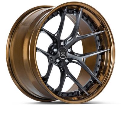 China Customized Luxury 3 Piece Forged Rims Monoblock A6061 T6 for sale