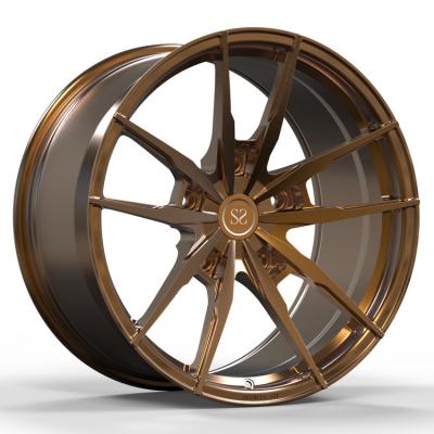 China Monoblock Forged Car Alloy Wheels Price 20x9 20x10 Staggered Transit Custom Sports Brushed Rims 1 Piece for sale