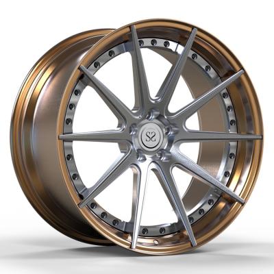 China Painting Staggered 2 Piece Forged Rims Deep Concave 6061-T6 for sale