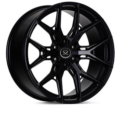 China Satin Black 6 Spoke Forged Alloy Rims 5x112 20 And 21 Inch For Benz C-Class for sale