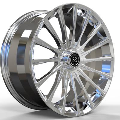 China 1 Piece Chrome Wheels Monoblock Forged for S63 20x8.5 20x9.5 Staggered Rims for sale