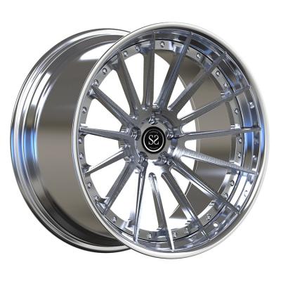 China Polish Barrel+Brush Disc Custom 2-PC Forged Alloy Rims 5x112 19inch fit to BMW M5 F90 2018 for sale