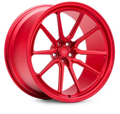 China Candy Red Flat Porsche Forged Wheels 24inches Car Customized For GT Car for sale