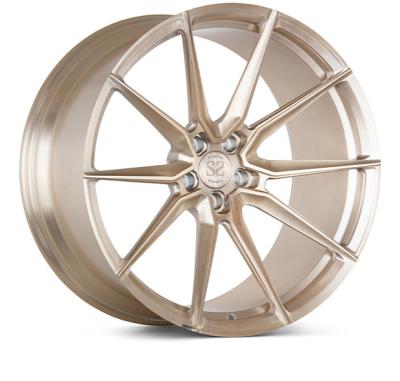 China Forged 1 Piece Vossen EVO2 Rims 24inch Luxury Car Rose Gold Wheels for sale