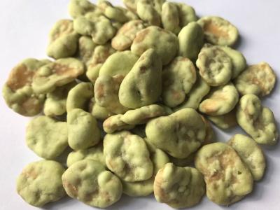 China Spicy Chilli Coated Fava Beans Health Benefits Fried Foods Low Temp Saving for sale