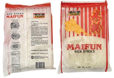 China Tallarines de arroz planos secados OEM ningunos productos verdes orgánicos 100% de Natrual del pigmento en venta
