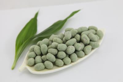 China Thai Wasabi Powdered Sugar Peanuts Round Green Color Health Certifiacted for sale