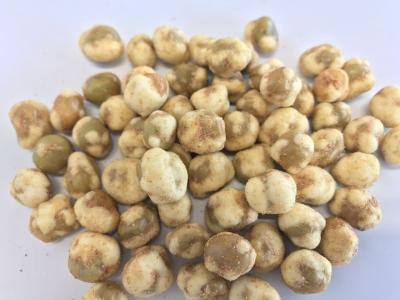 China Halal/Haccp Dried Roasted Wasabi/BBQ/Spicy Flavor Green Peas Snack Natural Crunchy and Crispy Baked Nut Food for sale